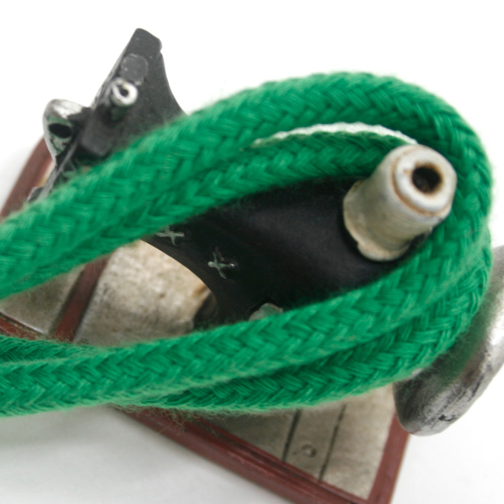 둥근후드끈(녹색) - 츄리링끈(1마 90cm)